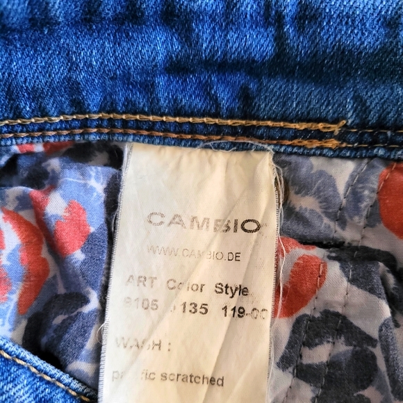 CAMBIO denim jeans skinny pacific scratch 28 - Picture 9 of 14